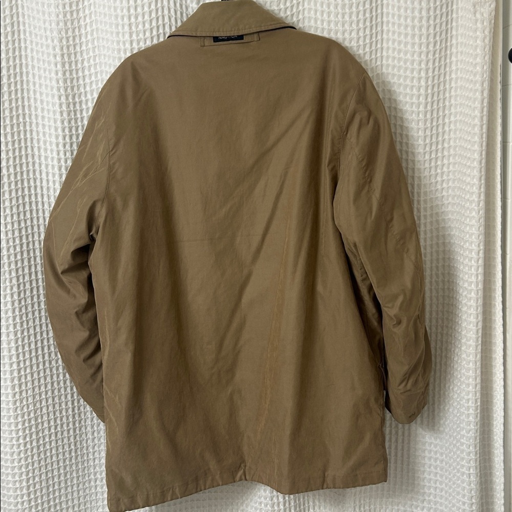 Nautica Tan Jacket Barn Chore Wool Removable Liner Oversized Men’s Medium - Picture 5 of 8